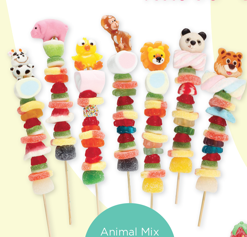 30 Sea hot Creatures Candy Kabobs