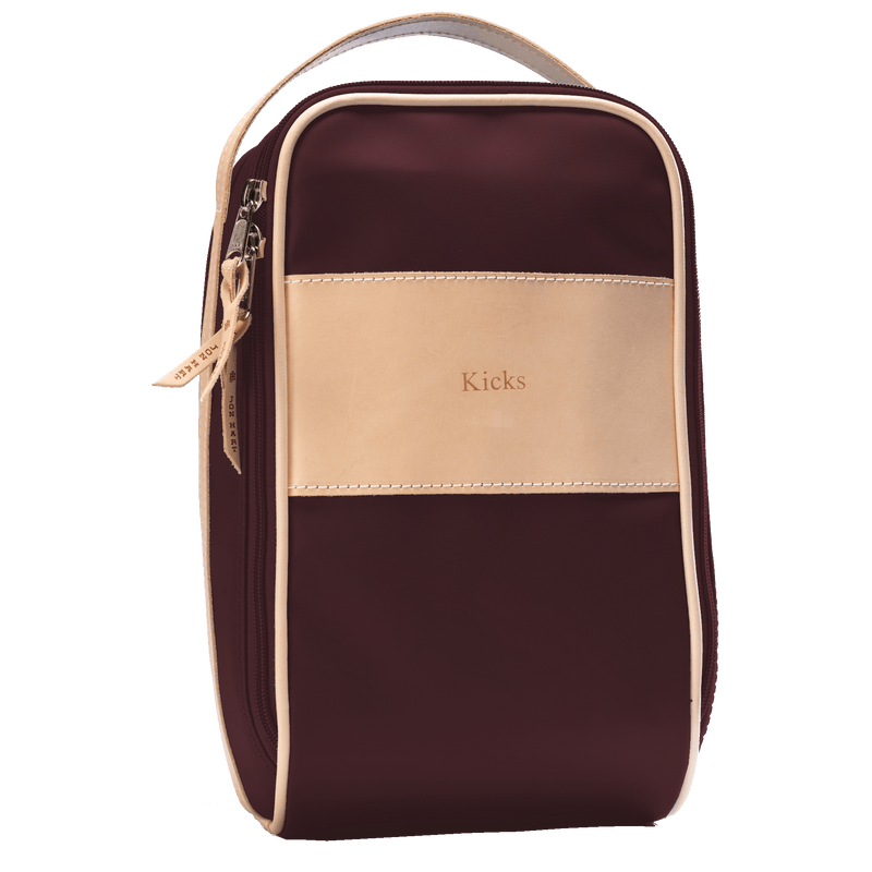 Jon Hart Design - Shoe Bag - Burgundy Coated Canvas