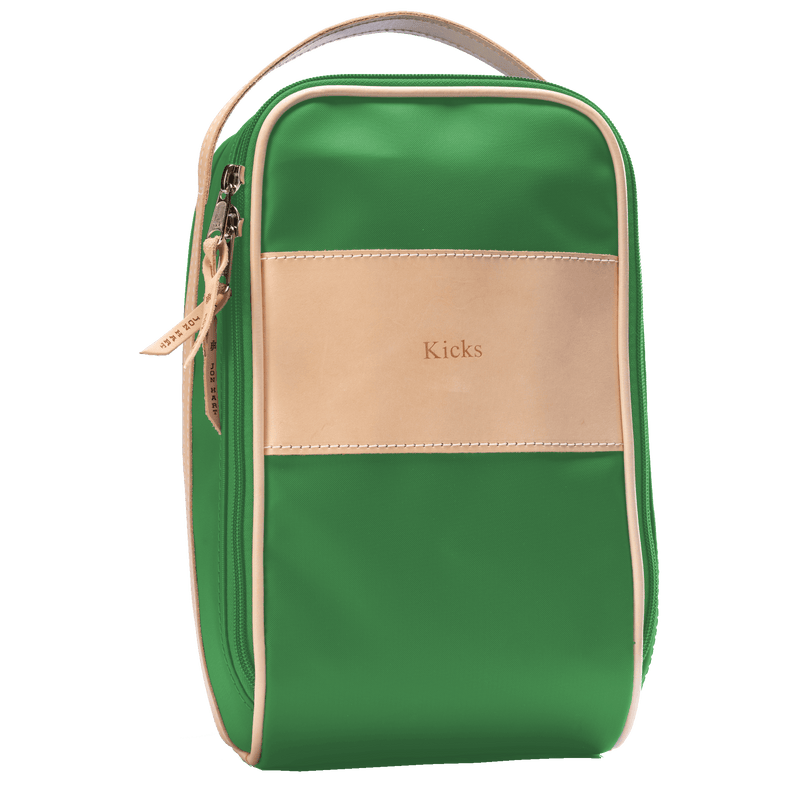 Jon Hart Design - Shoe Bag - Kelly Green Coated Canvas