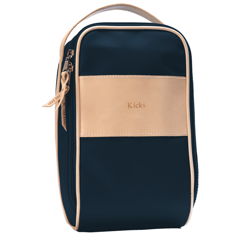 Jon Hart Design - Shoe Bag - Navy Coated Canvas