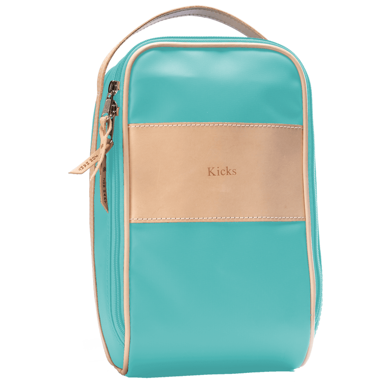 Jon Hart Design - Shoe Bag - Ocean Blue Coated Canvas