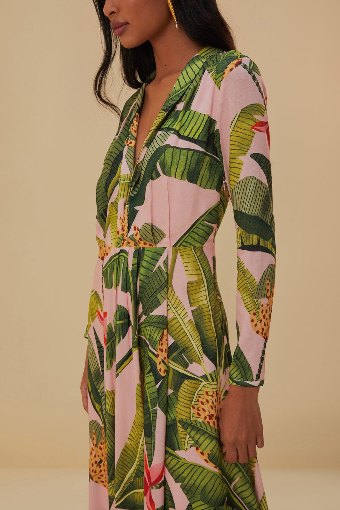 Farm Rio Banana Flowers Belt sold Maxi Dress