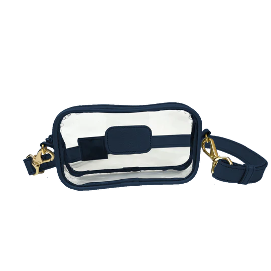 Jon Hart Design - Crossbody - Clear Crosslet - Navy Leather