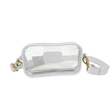 Jon Hart Design - Crossbody - Clear Crosslet - White Leather