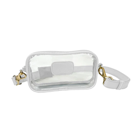 Jon Hart Design - Crossbody - Clear Crosslet - White Leather