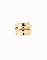 Uno De 50 - 18k Gold-plated Irregular Ring