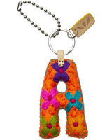 Consuela - Charm - Orange Felt Alphabet Charm ?A’