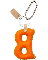 Consuela - Charm - Orange Felt Alphabet Charm ?B’