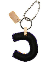 Consuela - Charm - Black Felt Alphabet Charm ?C’