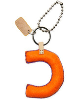 Consuela - Charm - Orange Felt Alphabet Charm ?C’