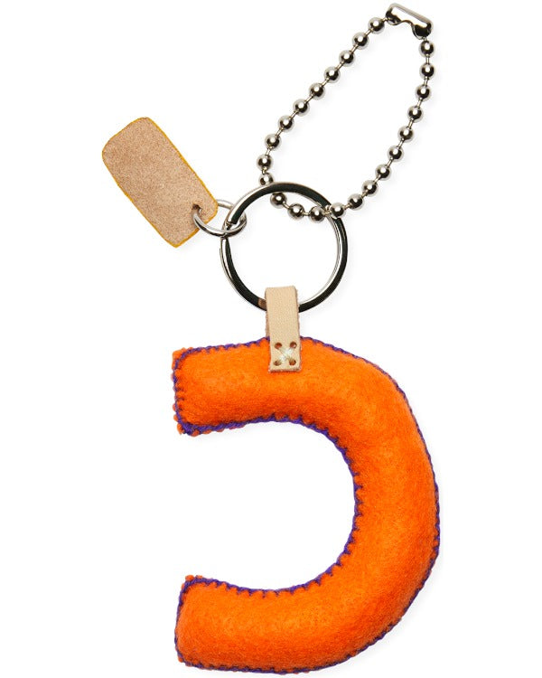 Consuela - Charm - Orange Felt Alphabet Charm ?C’