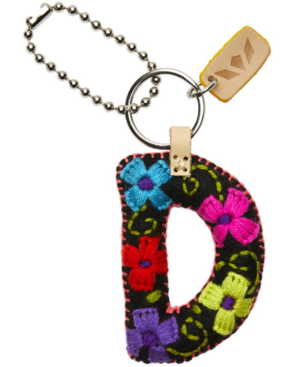 Consuela - Charm - Black Felt Alphabet Charm ?D’