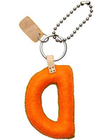 Consuela - Charm - Orange Felt Alphabet Charm ?D’