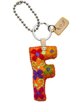 Consuela - Charm - Orange Felt Alphabet Charm ?F’