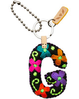 Consuela - Charm - Black Felt Alphabet Charm ?G’