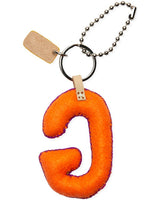 Consuela - Charm - Orange Felt Alphabet Charm ?G’