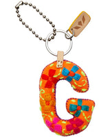 Consuela - Charm - Orange Felt Alphabet Charm ?G’