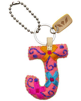 Consuela - Charm - Pink Felt Alphabet Charm ?J’