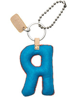 Consuela - Charm - Turquoise Felt Alphabet Charm ?R”