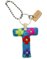 Consuela - Charm - Turquoise Felt Alphabet Charm ?T”