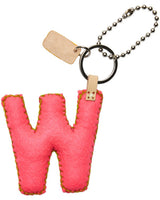 Consuela - Charm - Pink Felt Alphabet Charm ?W’