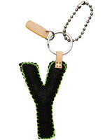 Consuela - Charm - Black Felt Alphabet Charm ?Y’