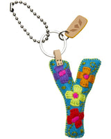 Consuela - Charm - Turquoise Felt Alphabet Charm ?Y’