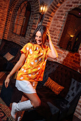 Queen of Sparkles - Orange Candy Corn Tee