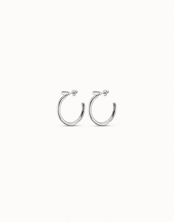Uno De 50 - Sterling Silver-plated Round Hoop Earrings