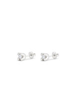 Uno De 50 - Sterling Silver-plated Earrings with White