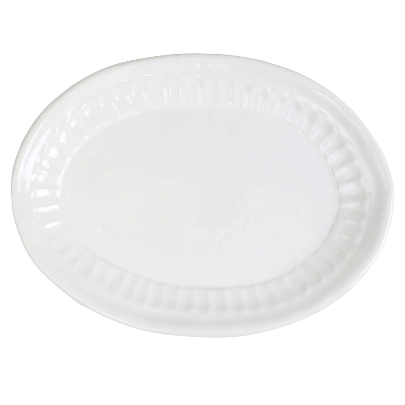 Vietri - Oval Platters - Pietra Serena Small Platter - White