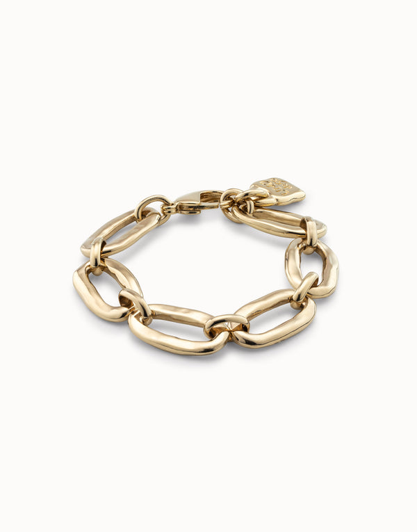 Uno De 50 - 18k Gold-plated Oval Link Bracelet