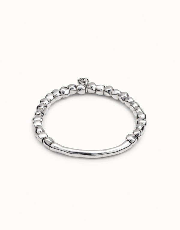 Uno De 50 - Sterling Silver-plated Bracelet With Tubular