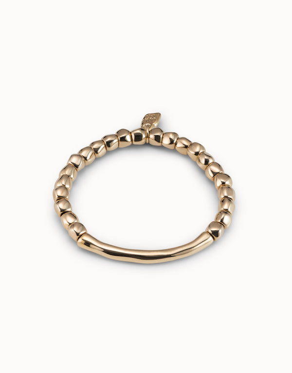 Uno De 50 - 18k Gold-plated Bead Bracelet