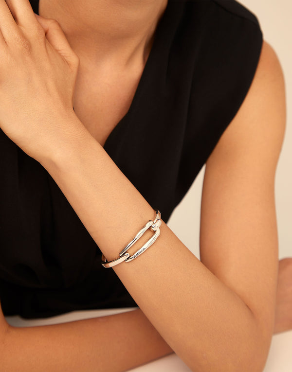 Uno De 50 - Sterling Silver-plated Bracelet with Link Clasp