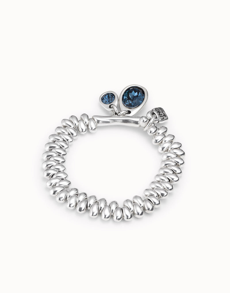 Uno De 50 - Sterling Silver-plated Bracelet with Crystal