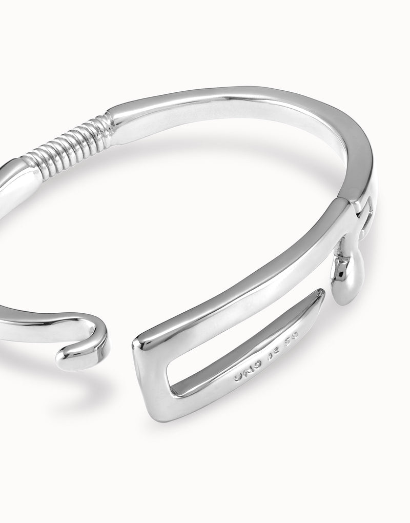 Uno De 50 - Sterling Silver-plated Elastic Bracelet