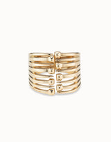 Uno De 50 - 18k Gold-plated Bracelet with Multiple Nail