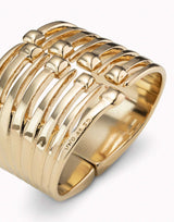 Uno De 50 - 18k Gold-plated Bracelet with Multiple Nail