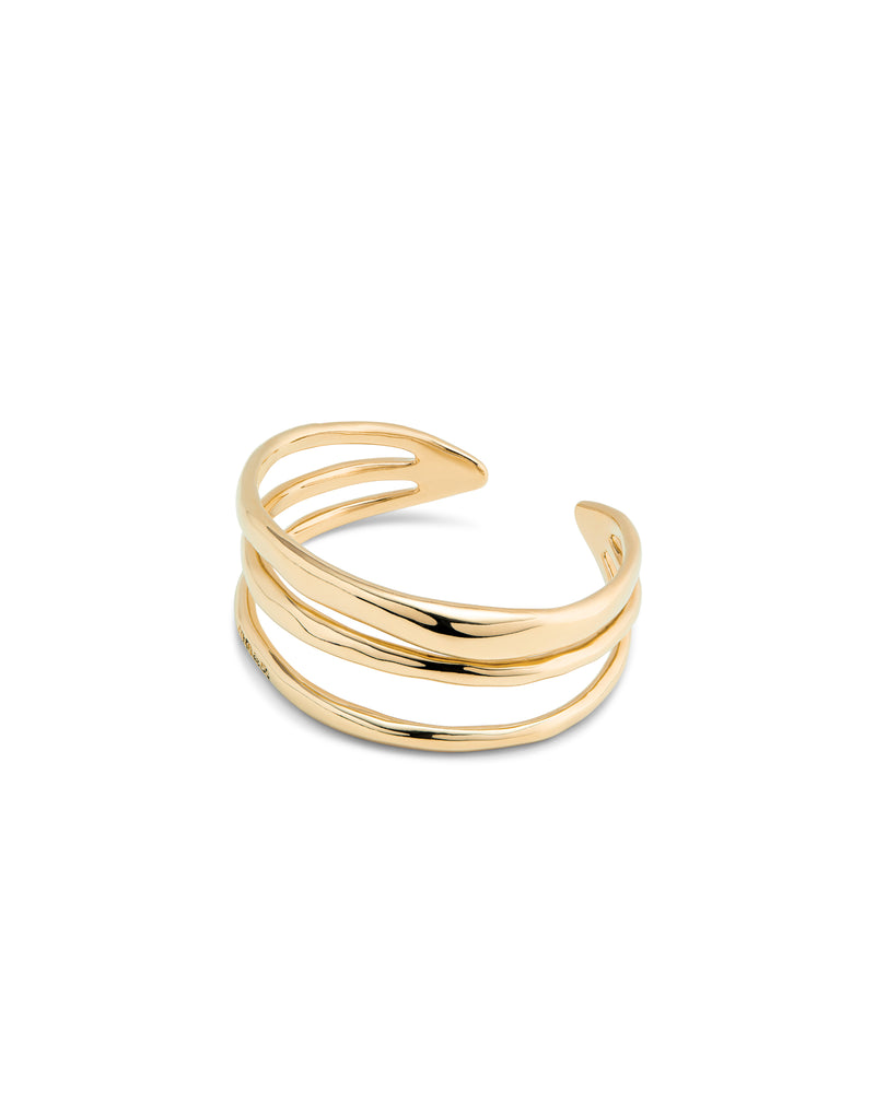 Uno De 50 - Rigid 18k Gold-plated Bracelet