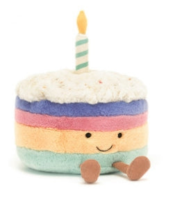 Jellycat - Plush - Amuseable Rainbow Birthday Cake