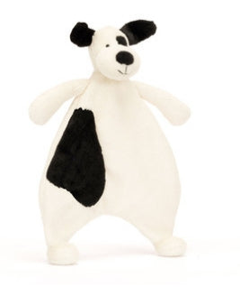 Jellycat - Plush - Bashful Black & Cream Puppy Comforter