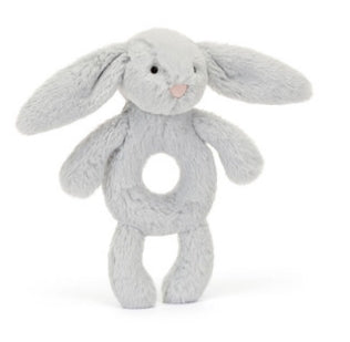 Jellycat - Plush - Bashful Grey Bunny Ring Rattle