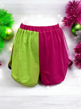 Queen of Sparkles - Pajama Shorts - Colorblock Nutcracker