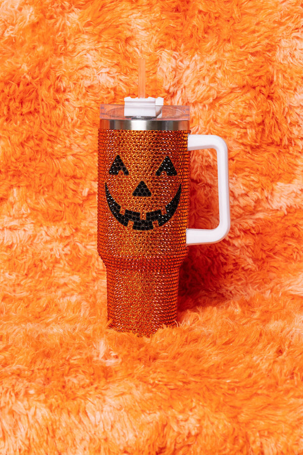 Queen of Sparkles - Orange Pumpkin Tumbler - O/s