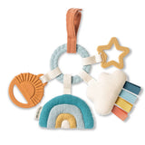 Itzy Ritzy - Bitzy Busy Ring™ Teething Activity Toy: Rainbow