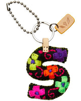 Consuela - Charm - Black Felt Alphabet Charm ?S’