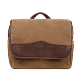 Campaign - Collection - Waxed Canvas Messenger Bag - Smoke