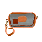 Jon Hart Design - Clear Wristlet - Orange Leather