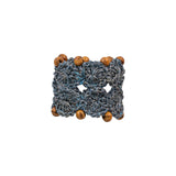 Juliska - Table Accessories - Macrame Napkin Ring - Chambray